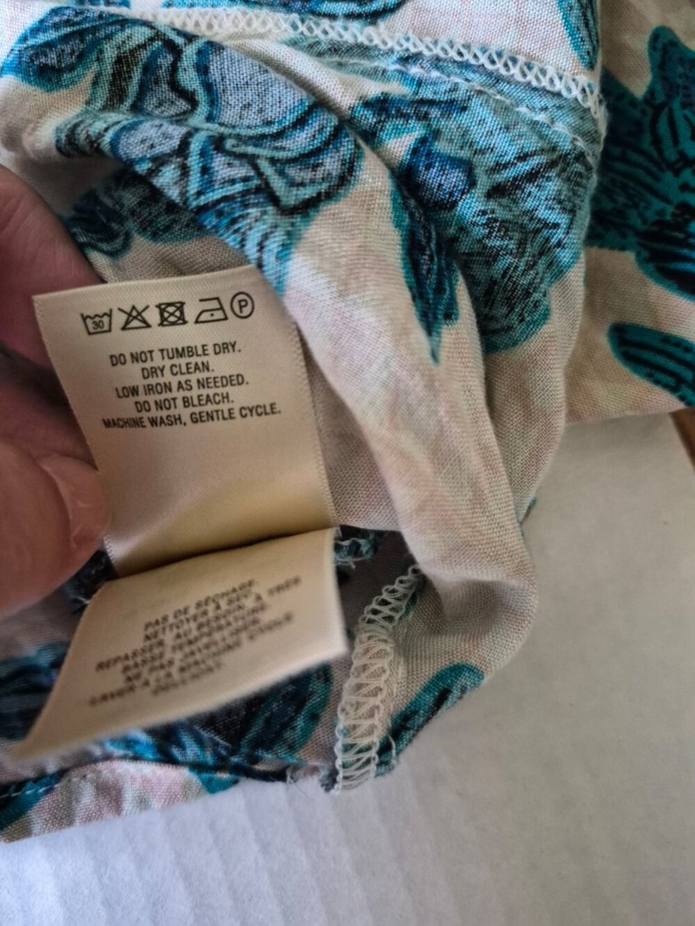 Andersen  & Lauth Floral Viscose Cocoon Open Cardigan OS - Picture 14 of 16